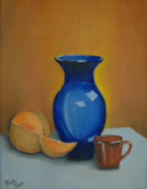 "Still Life with Blue Vase"
