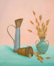 "Still Life With Green Vase I" p052